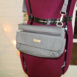 Beach Plaza Mini Crossbody Bab by Baggallini Gray